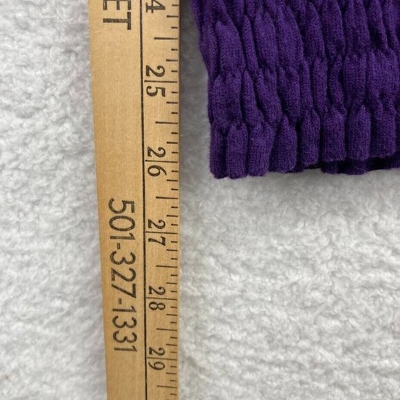 Ann Taylor LOFT Womens Pullover Sweater Size XS Purple Long Sleeve Elastic Waist - Picture 8 of 8